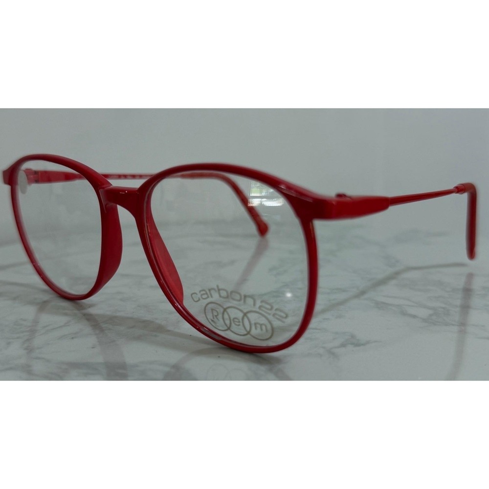 Rem LASER Carbon 22 Eyeglass Frames Red-Gloss 52x18x140 Japan